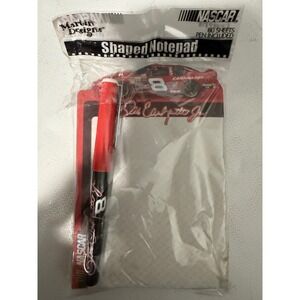 Dale Earnhardt Jr NASCAR #8 Shaped Notepad & Pen‎ Set Martin Designs